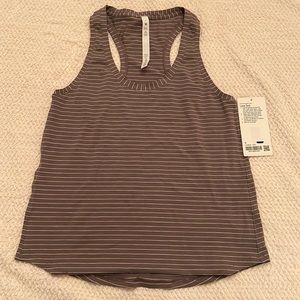 Lululemon Love Tank, NWT, Size 6, Color- Sychronise Stripe Lunar Rock.